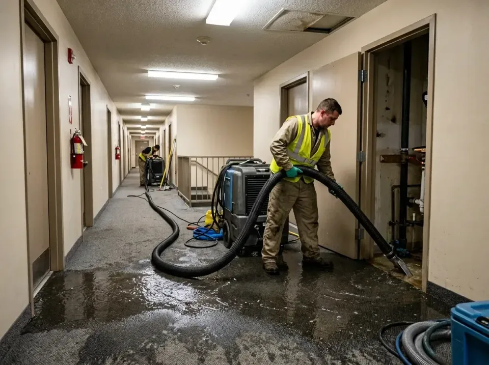 multi-unit-apartment-hallway-f-005 — frequently asked questions, Emergency Burst Pipe Water Extraction & Removal in Blue Spr…